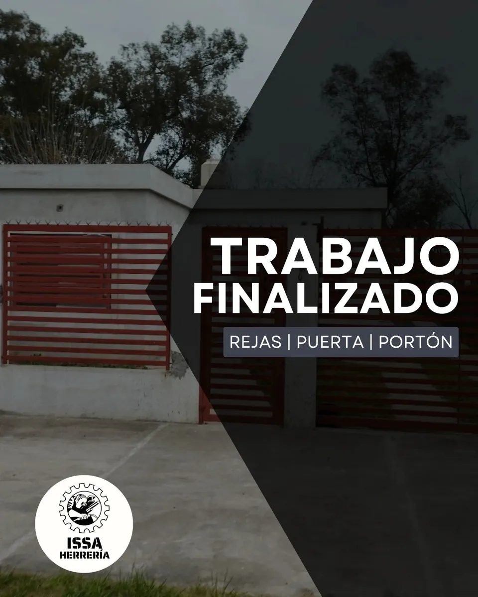 Portada: trabajo finalizado, rejas, puerta y portón